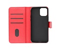 BAOHU Zakelijke Book Case Telefoonhoesje - Portemonnee Hoesje - Geschikt voor iPhone 15 - Rood