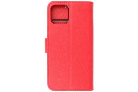 BAOHU Zakelijke Book Case Telefoonhoesje - Portemonnee Hoesje - Geschikt voor iPhone 15 Pro - Rood