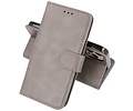 BAOHU Zakelijke Book Case Telefoonhoesje - Portemonnee Hoesje - Geschikt voor iPhone 15 Pro - Grijs