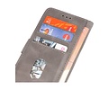 Zakelijke Book Case Telefoonhoesje - Portemonnee Hoesje - Geschikt voor iPhone 15 Pro - Grijs