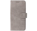 BAOHU Zakelijke Book Case Telefoonhoesje - Portemonnee Hoesje - Geschikt voor iPhone 15 Pro - Grijs