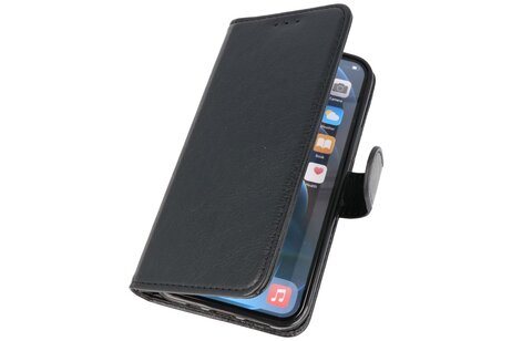 Zakelijke Book Case Telefoonhoesje - Portemonnee Hoesje - Geschikt voor iPhone 15 Plus - Zwart