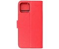 BAOHU Zakelijke Book Case Telefoonhoesje - Portemonnee Hoesje - Geschikt voor iPhone 15 Plus - Rood