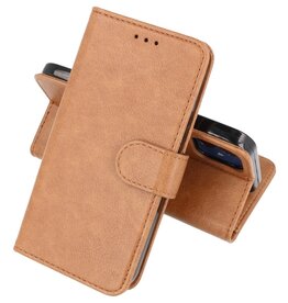 iPhone 15 Plus Hoesje Book Case Telefoonhoesje Bruin