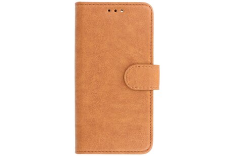 BAOHU Zakelijke Book Case Telefoonhoesje - Portemonnee Hoesje - Geschikt voor iPhone 15 Plus - Bruin