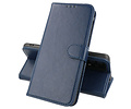 Zakelijke Book Case Telefoonhoesje - Portemonnee Hoesje - Geschikt voor iPhone 15 Pro Max - Navy