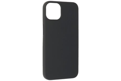Fashion Backcover Telefoonhoesje - Color Hoesje - Geschikt voor iPhone 15 - Zwart