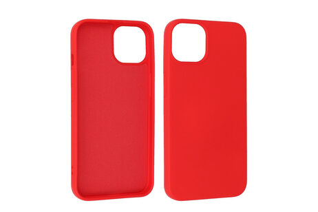 Fashion Backcover Telefoonhoesje - Color Hoesje - Geschikt voor iPhone 15 - Rood