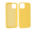 BAOHU Fashion Backcover Telefoonhoesje - Color Hoesje - Geschikt voor iPhone 15 - Geel