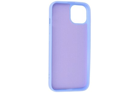 Fashion Backcover Telefoonhoesje - Color Hoesje - Geschikt voor iPhone 15 - Paars