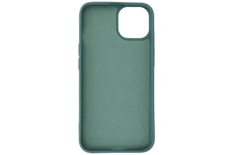BAOHU Fashion Backcover Telefoonhoesje - Color Hoesje - Geschikt voor iPhone 15 - Donker Groen