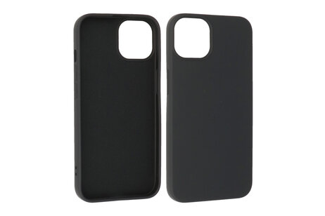 BAOHU Fashion Backcover Telefoonhoesje - Color Hoesje - Geschikt voor iPhone 15 Plus - Zwart