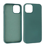 iPhone 15 Plus Hoesje Fashion Backcover Telefoonhoesje Donker Groen