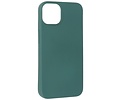 BAOHU Fashion Backcover Telefoonhoesje - Color Hoesje - Geschikt voor iPhone 15 Plus - Donker Groen