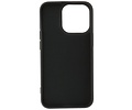Fashion Backcover Telefoonhoesje - Color Hoesje - Geschikt voor iPhone 15 Pro - Zwart
