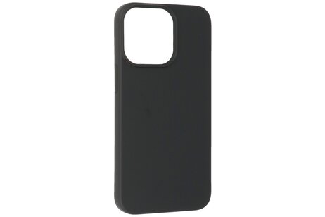 BAOHU Fashion Backcover Telefoonhoesje - Color Hoesje - Geschikt voor iPhone 15 Pro - Zwart