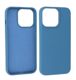 iPhone 15 Pro Hoesje Fashion Backcover Telefoonhoesje Navy