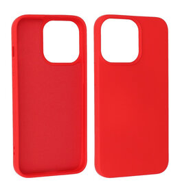 iPhone 15 Pro Hoesje Fashion Backcover Telefoonhoesje Rood