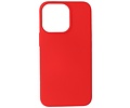 BAOHU Fashion Backcover Telefoonhoesje - Color Hoesje - Geschikt voor iPhone 15 Pro - Rood