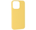 Fashion Backcover Telefoonhoesje - Color Hoesje - Geschikt voor iPhone 15 Pro - Geel