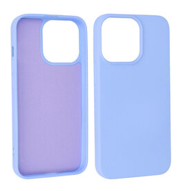 iPhone 15 Pro Hoesje Fashion Backcover Telefoonhoesje Paars