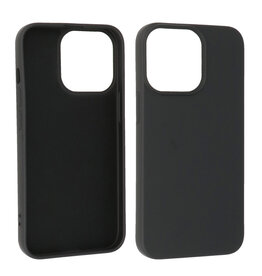 iPhone 15 Pro Max Hoesje Fashion Backcover Telefoonhoesje Zwart