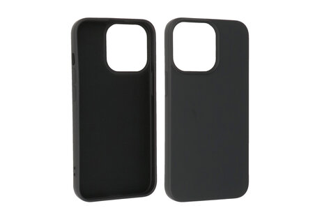 BAOHU Fashion Backcover Telefoonhoesje - Color Hoesje - Geschikt voor iPhone 15 Pro Max - Zwart