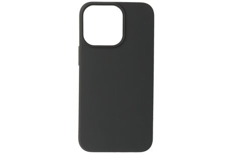 BAOHU Fashion Backcover Telefoonhoesje - Color Hoesje - Geschikt voor iPhone 15 Pro Max - Zwart