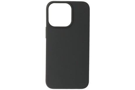 Fashion Backcover Telefoonhoesje - Color Hoesje - Geschikt voor iPhone 15 Pro Max - Zwart