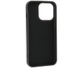 Fashion Backcover Telefoonhoesje - Color Hoesje - Geschikt voor iPhone 15 Pro Max - Zwart