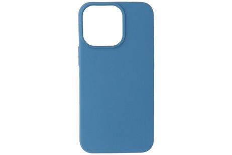 BAOHU Fashion Backcover Telefoonhoesje - Color Hoesje - Geschikt voor iPhone 15 Pro Max - Navy