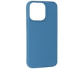 BAOHU Fashion Backcover Telefoonhoesje - Color Hoesje - Geschikt voor iPhone 15 Pro Max - Navy
