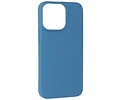 Fashion Backcover Telefoonhoesje - Color Hoesje - Geschikt voor iPhone 15 Pro Max - Navy