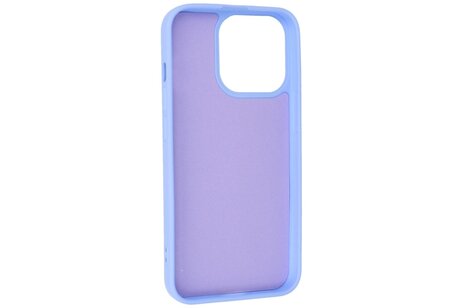 BAOHU Fashion Backcover Telefoonhoesje - Color Hoesje - Geschikt voor iPhone 15 Pro Max - Paars