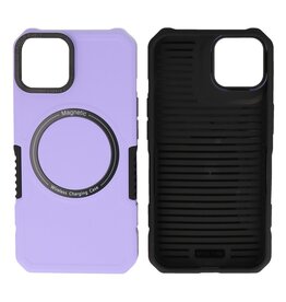 BAOHU Schokbestendige Telefoonhoesje met MagSafe iPhone 15 - Purple