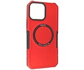 Hoesje Geschikt voor de iPhone 15 Pro - Schokbestendige Telefoonhoesje Geschikt voor MagSafe - Rood