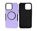 BAOHU Hoesje Geschikt voor de iPhone 15 Pro - Schokbestendige Telefoonhoesje Geschikt voor MagSafe - Purple