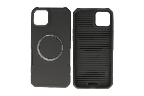 BAOHU Hoesje Geschikt voor de iPhone 15 Plus - Schokbestendige Telefoonhoesje Geschikt voor MagSafe - Zwart