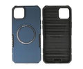 BAOHU Hoesje Geschikt voor de iPhone 15 Plus - Schokbestendige Telefoonhoesje Geschikt voor MagSafe - Navy