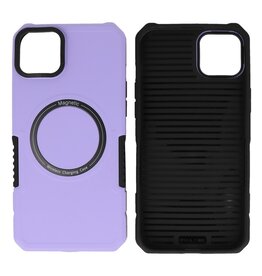 Schokbestendige Telefoonhoesje met MagSafe iPhone 15 Plus - Purple