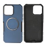 BAOHU Schokbestendige Telefoonhoesje met MagSafe iPhone 15 Pro Max - Navy
