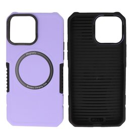 Schokbestendige Telefoonhoesje met MagSafe iPhone 15 Pro Max - Purple