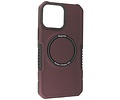 Hoesje Geschikt voor de iPhone 15 Pro Max - Schokbestendige Telefoonhoesje Geschikt voor MagSafe - Bordeaux Rood