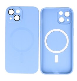 Backcover Magsafe met Camera Beschermer iPhone 15 Blauw