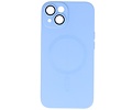 Hoesje Geschikt voor de iPhone 15 - Hoesje Geschikt voor MagSafe - Backcover met Camera Beschermer - Blauw