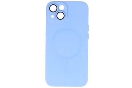 BAOHU Hoesje Geschikt voor de iPhone 15 - Hoesje Geschikt voor MagSafe - Backcover met Camera Beschermer - Blauw