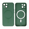Backcover Magsafe met Camera Beschermer iPhone 15 Donker Groen