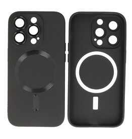 BAOHU Backcover Magsafe met Camera Beschermer iPhone 15 Pro Zwart