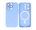 BAOHU Hoesje Geschikt voor de iPhone 15 Pro - Hoesje Geschikt voor MagSafe - Backcover met Camera Beschermer - Blauw