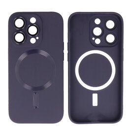 BAOHU Backcover Magsafe met Camera Beschermer iPhone 15 Pro Nacht Paars